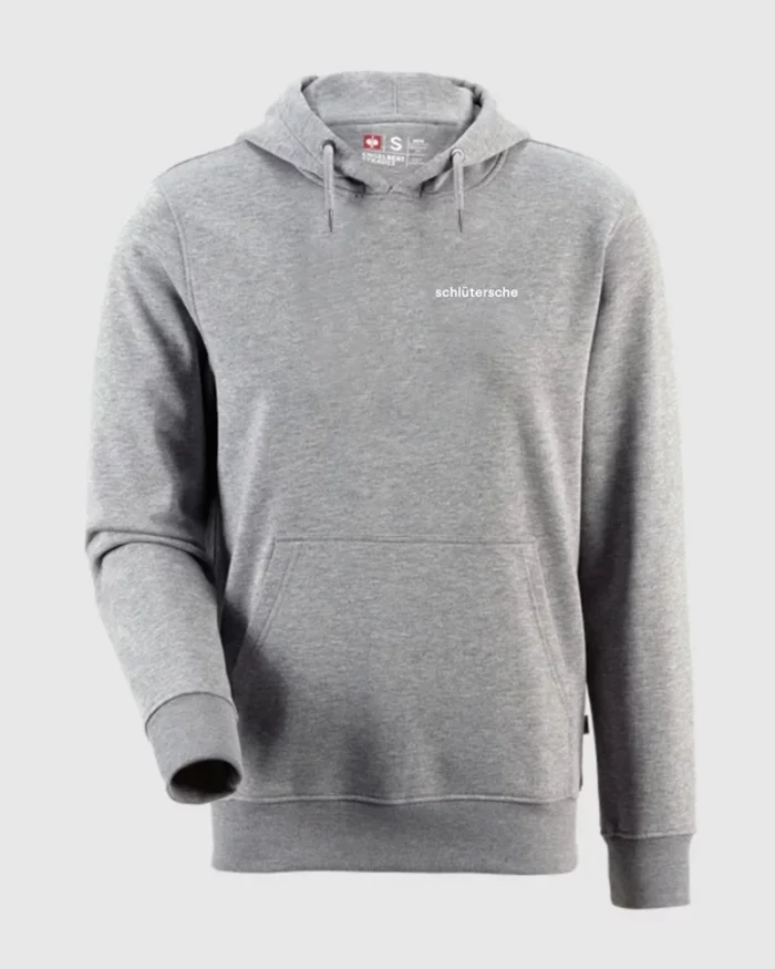 schlütersche Shop - Hoodie (grau - weiß Schrift) - Front