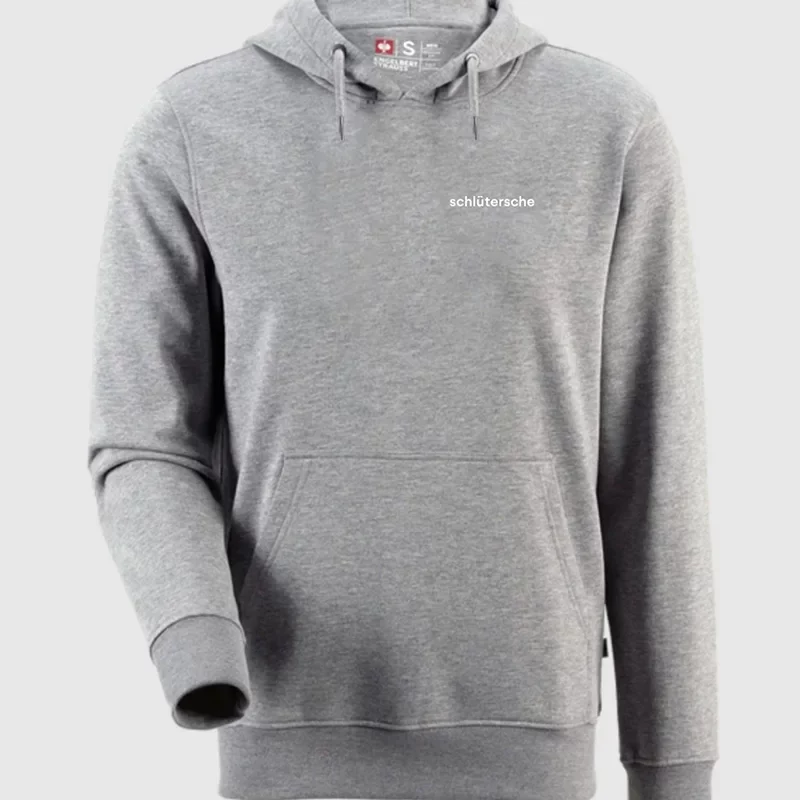 schlütersche Shop - Hoodie (grau - weiß Schrift) - Front