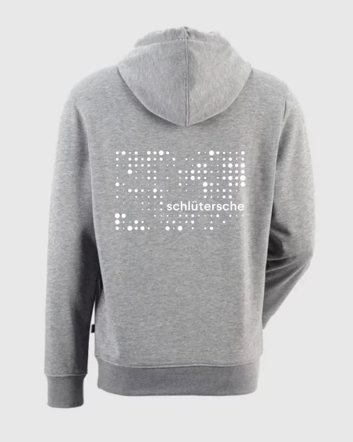 schlütersche Shop - Hoodie (grau - weiße Schrift) - Back