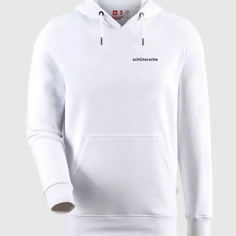 schlütersche Shop - Hoodie (weiß - schwarzer Schrift) - Front