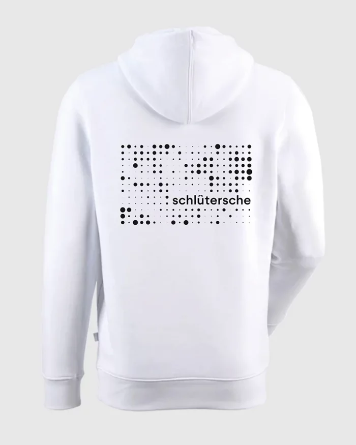 schlütersche Shop - Hoodie (weiß - schwarzer Schrift) - Back